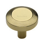 M Marcus Heritage Brass Ridge Design Cabinet Knob 32mm 